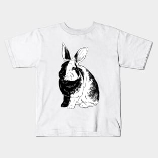 Harlequin Bunny Kids T-Shirt